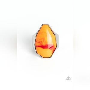 Paparazzi Never Say TIERS DYE- Orange, Ring Stretch band